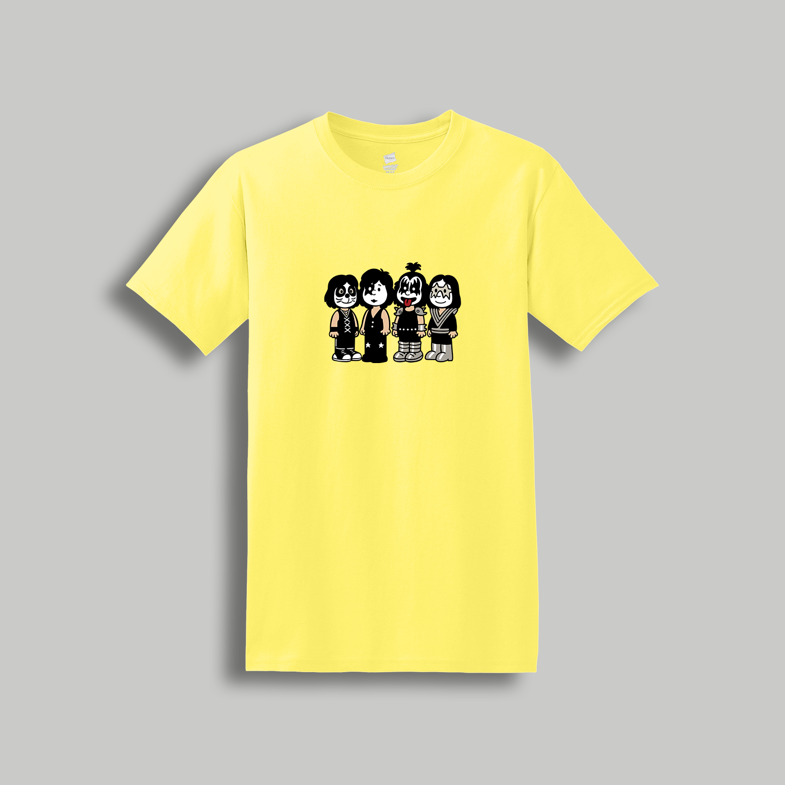 Kiss Retro Cartoon T-Shirt: Vintage Style Rock & Roll Band Tee