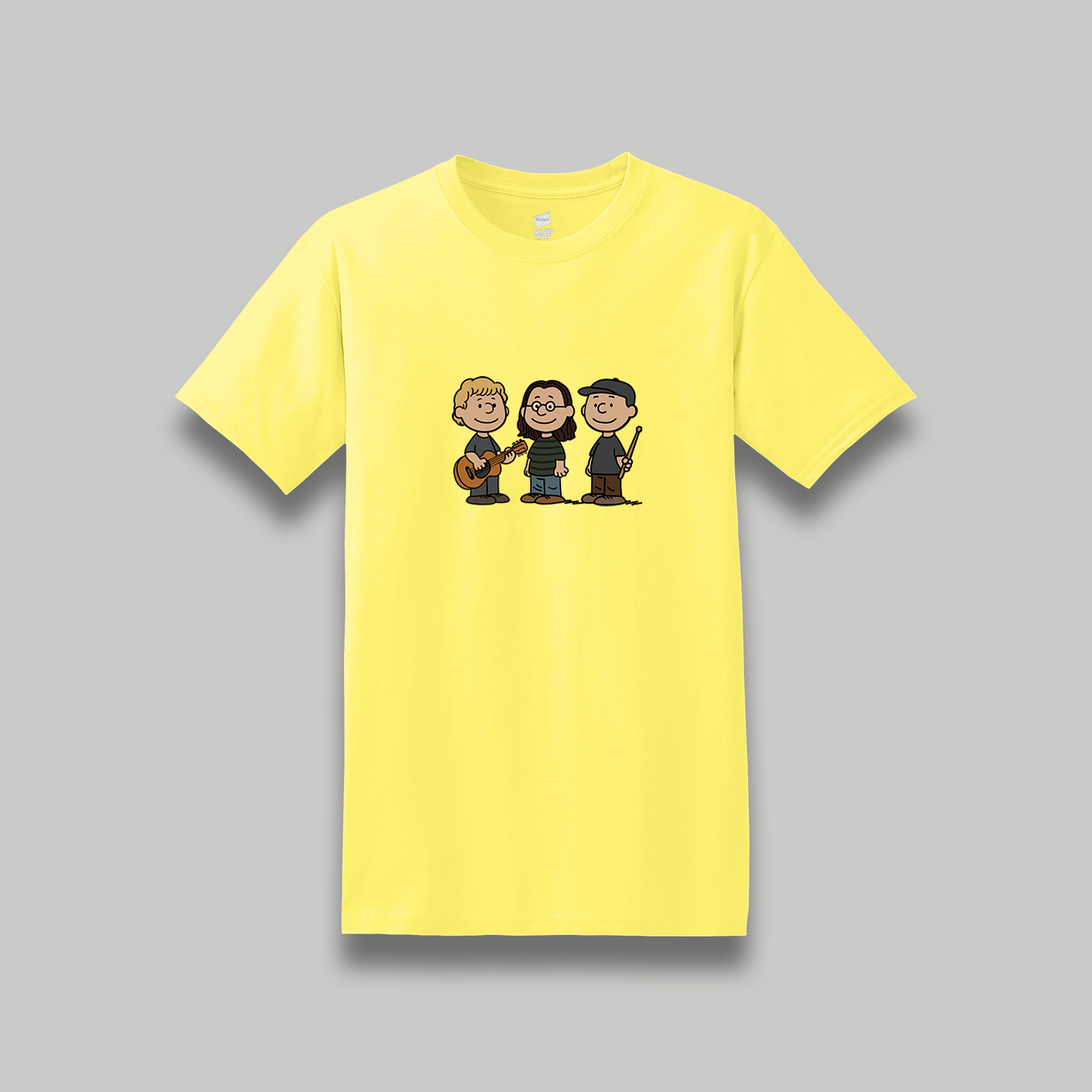 Rush Band Retro Cartoon Unisex Graphic Tee - Rush Inspired Music Festival Shirt